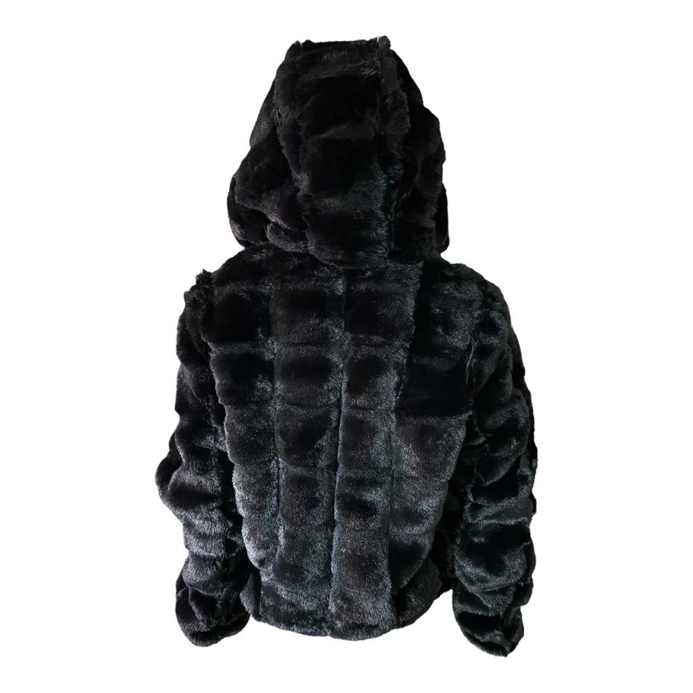 Women’s Faux Fur Hooded Jacket size M. NWT - Picture 4 of 13